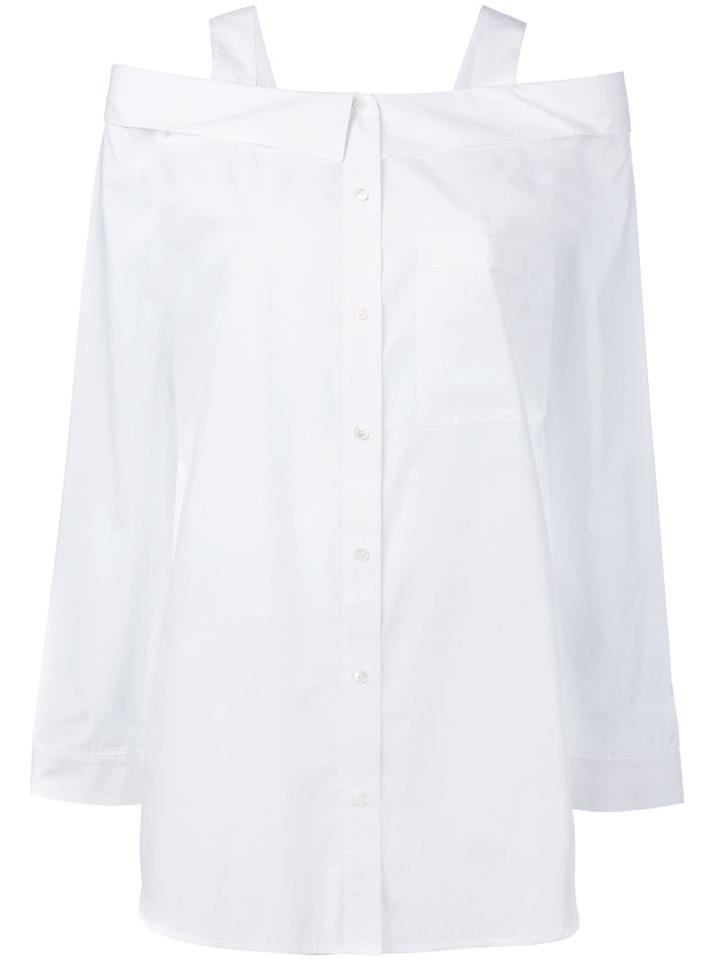 Robert Rodriguez - Off-shoulders Shirt - Women - Cotton - 0, Women's, White, Cotton