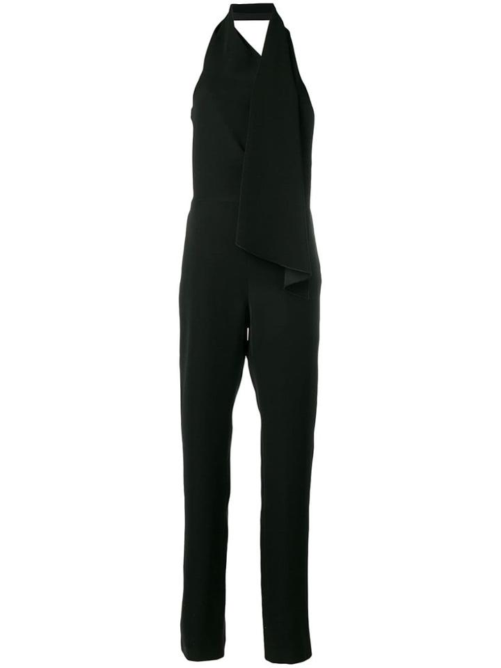 Lanvin Scarf Collar Jumpsuit - Black