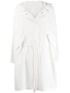 Jil Sander Hooded Raincoat - White