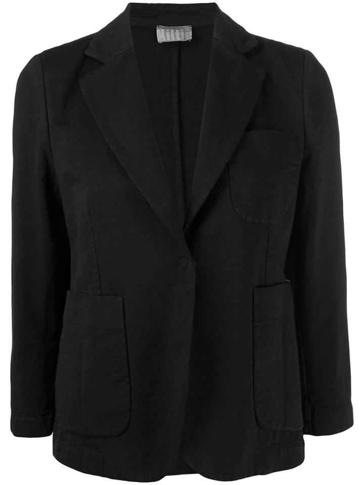 Kiltie Tailored Blazer Jacket - Black