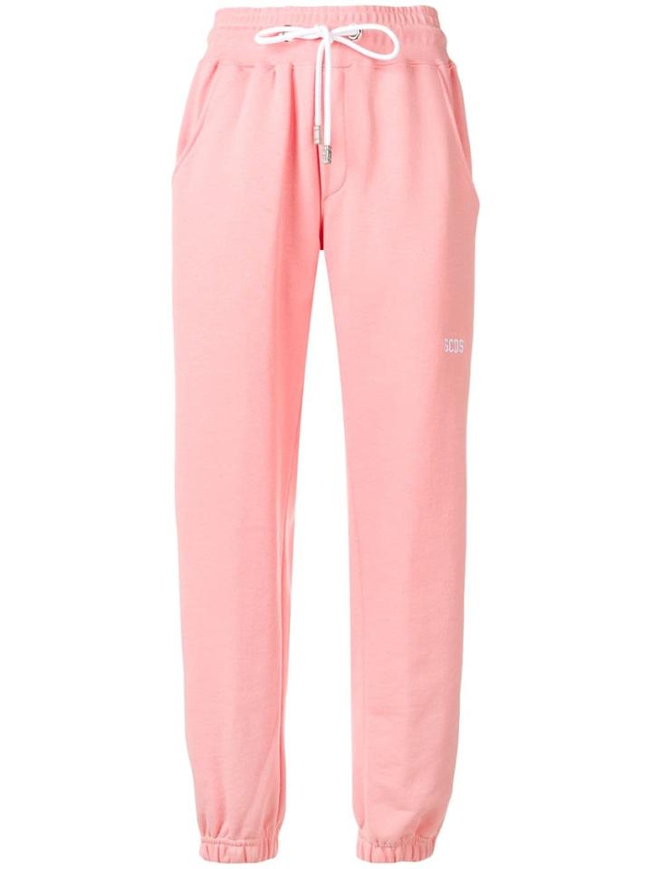 Gcds Side Stripe Track Pants - Pink