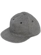 Overhead Patterned Cap, Men's, Black, Cotton/linen/flax/spandex/elastane