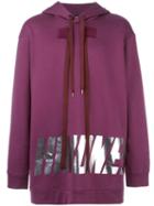 No21 Metallic Print Hoodie, Men's, Size: Small, Pink/purple, Cotton
