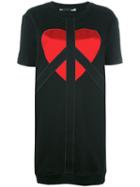 Love Moschino T-shirt Logo Dress, Women's, Size: 44, Black, Cotton/polyester