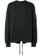 Helmut Lang Fishtail Crew-neck Sweatshirt - Black