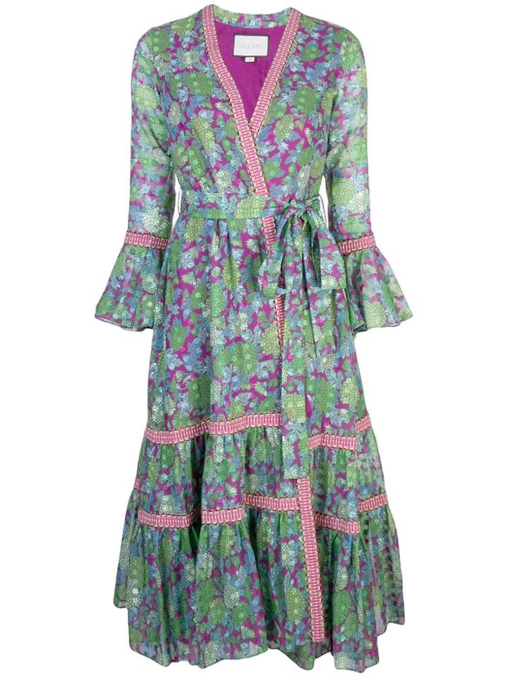 Alexis Marcas Wrap Dress - Purple