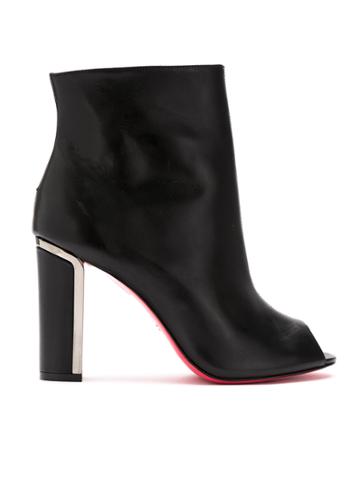 Zeferino Leather Ankle Boots - Black