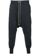 Rick Owens Drkshdw Drop Crotch Track Pants - Blue