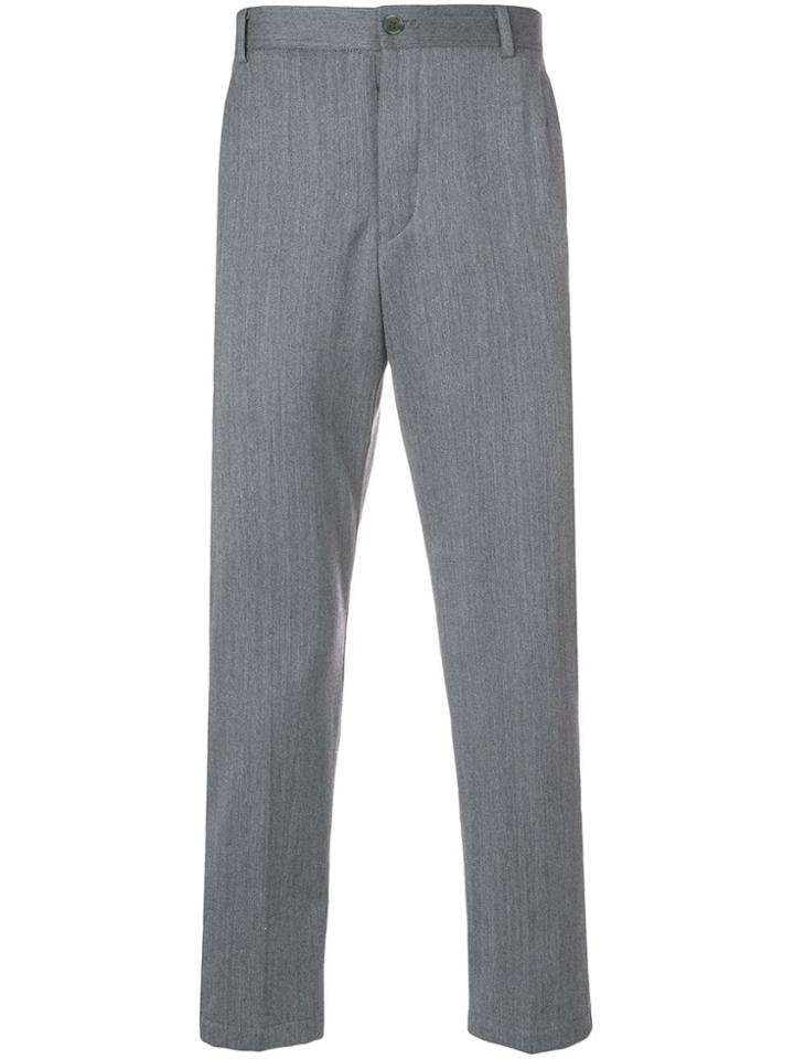 Thom Browne Rwb Stripe Unconstructed Chino - Grey