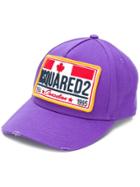 Dsquared2 Logo Patch Cap - Pink & Purple