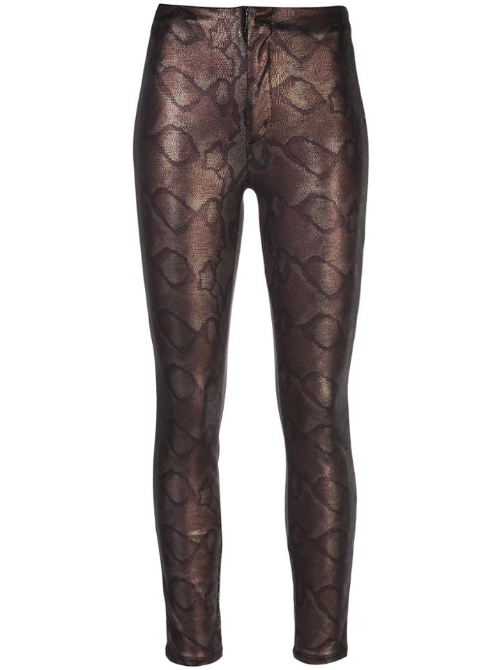 Mother Seamless Skinny Trousers - Brown