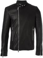 Diesel Black Gold Lime-ad Biker Jacket, Men's, Size: 52, Leather/cupro/acetate