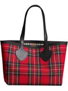 Burberry Reversible Vintage Check Tote Bag - Red