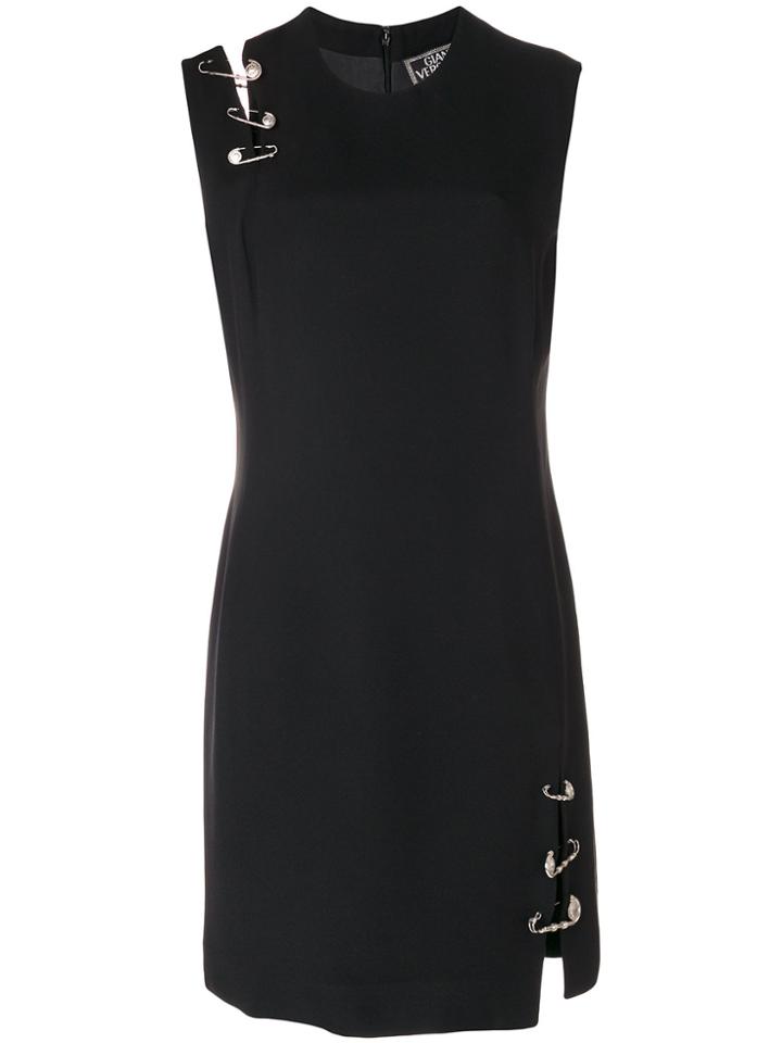 Versace Vintage Safety Pins Dress - Black