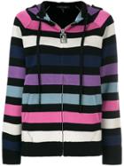 Marc Jacobs Striped Zip Front Hoodie - Black