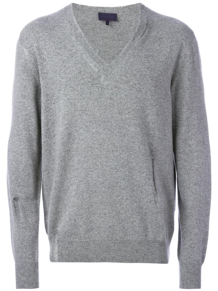 Lanvin Distressed V-neck Sweater