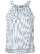 Masscob Striped Sleeveless Top - White