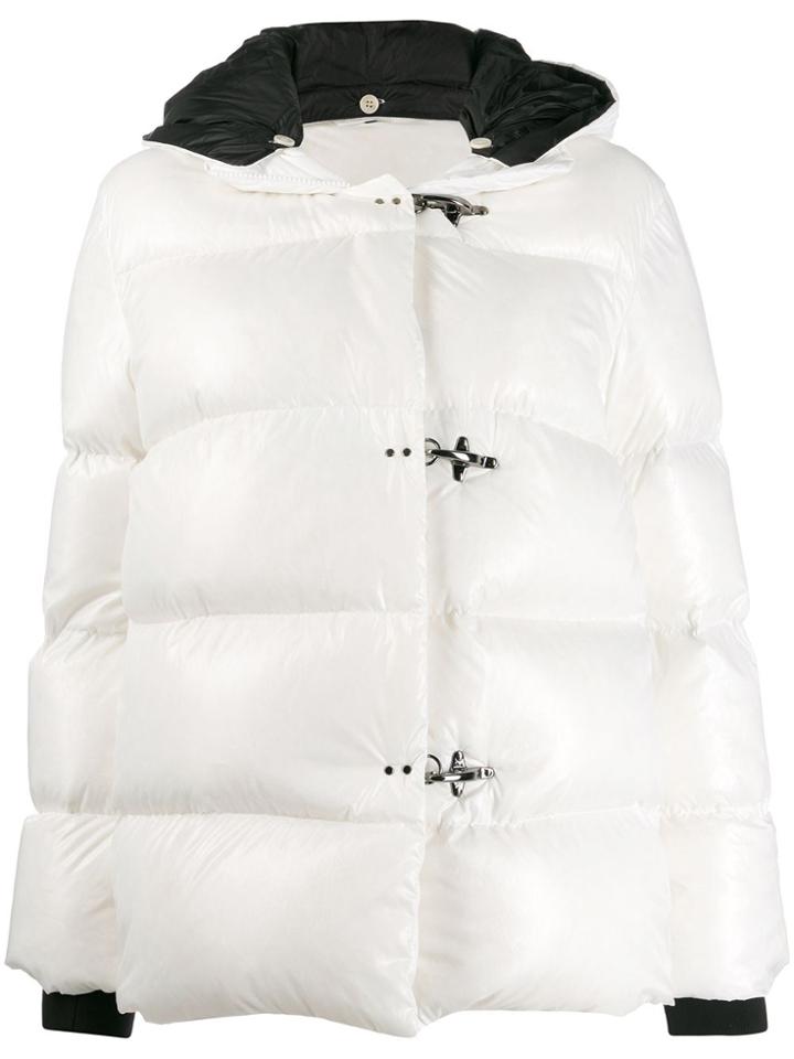 Fay Hooded Padded Jacket - White