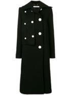 Givenchy Buttons Midi Coat - Black