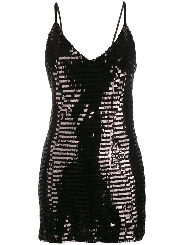 Chiara Ferragni Pailettes Mini Dress - Black