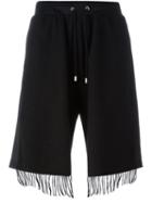 Andrea Crews Fringed Shorts, Men's, Size: Large, Black, Polyester/spandex/elastane/wool