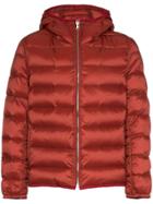Ten C Hooded Padded Jacket - Red