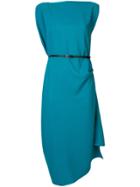 Jean Paul Knott Sleeveless Belted Midi Dress - Green