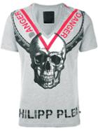 Philipp Plein 'triangles' T-shirt, Men's, Size: Xl, Grey, Cotton