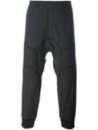 Neil Barrett Slouch Fit Low Rise Pants, Men's, Size: 48, Grey, Cotton/polyester/spandex/elastane/virgin Wool