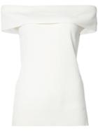 Veronica Beard - Off Shoulder Knit Top - Women - Silk/cashmere - M, White, Silk/cashmere