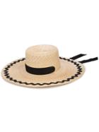 Marysia Tall Boater Hat - Neutrals