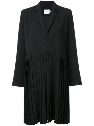 Co-mun Pleated Coat - Black