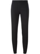 Jil Sander Navy Side Zip Trousers, Women's, Size: 38, Black, Polyester/spandex/elastane/acetate/wool