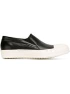 Rick Owens Boat Sneakers, Men's, Size: 44, Black, Leather/rubber