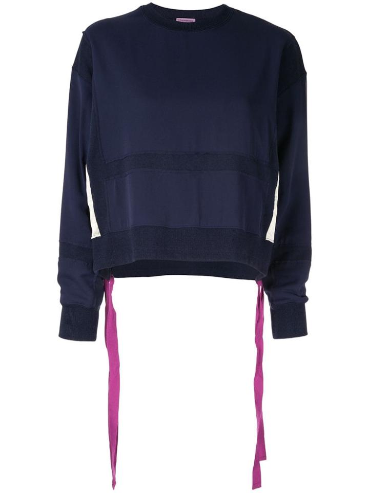 Undercover Strap Detail Sweatshirt - Blue