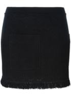 Missoni Fringed Knitted Skirt, Women's, Size: 40, Black, Nylon/polyester/rayon/wool