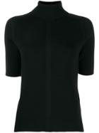 Falke Short Sleeved Knitted Top - Black