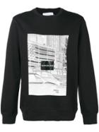 Calvin Klein Jeans Logo Printed Sweatshirt - Black