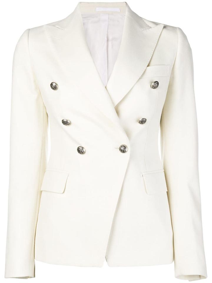 Tagliatore Buttoned Blazer - White