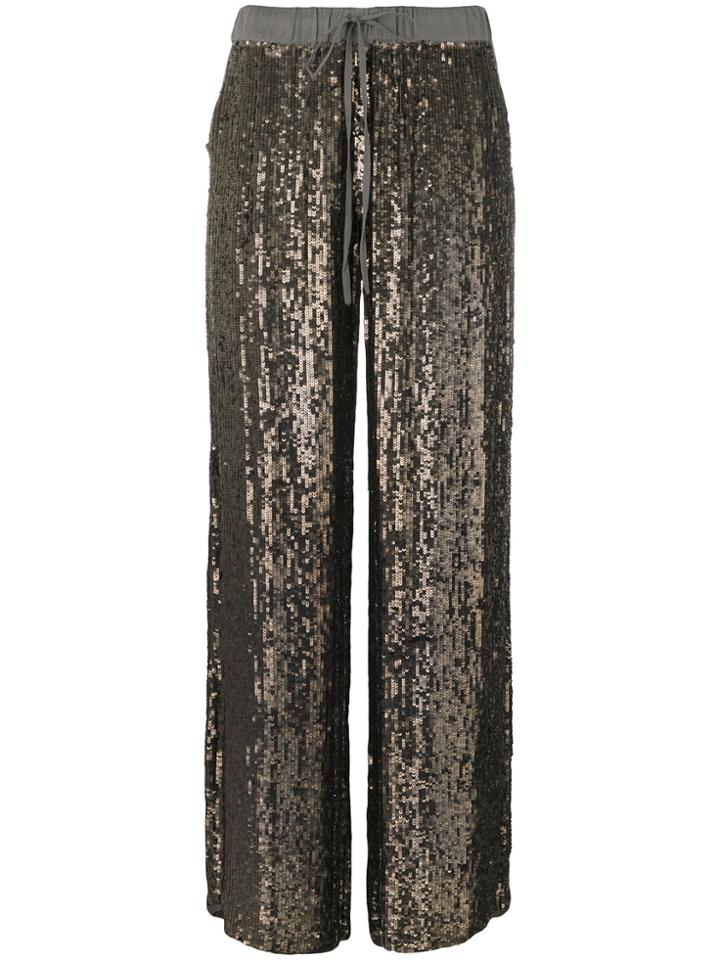 P.a.r.o.s.h. Sequinned Track Pants - Metallic