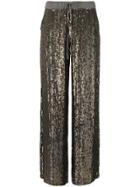 P.a.r.o.s.h. Sequinned Track Pants - Metallic