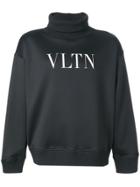 Valentino Vltn Roll Neck Sweatshirt - Black
