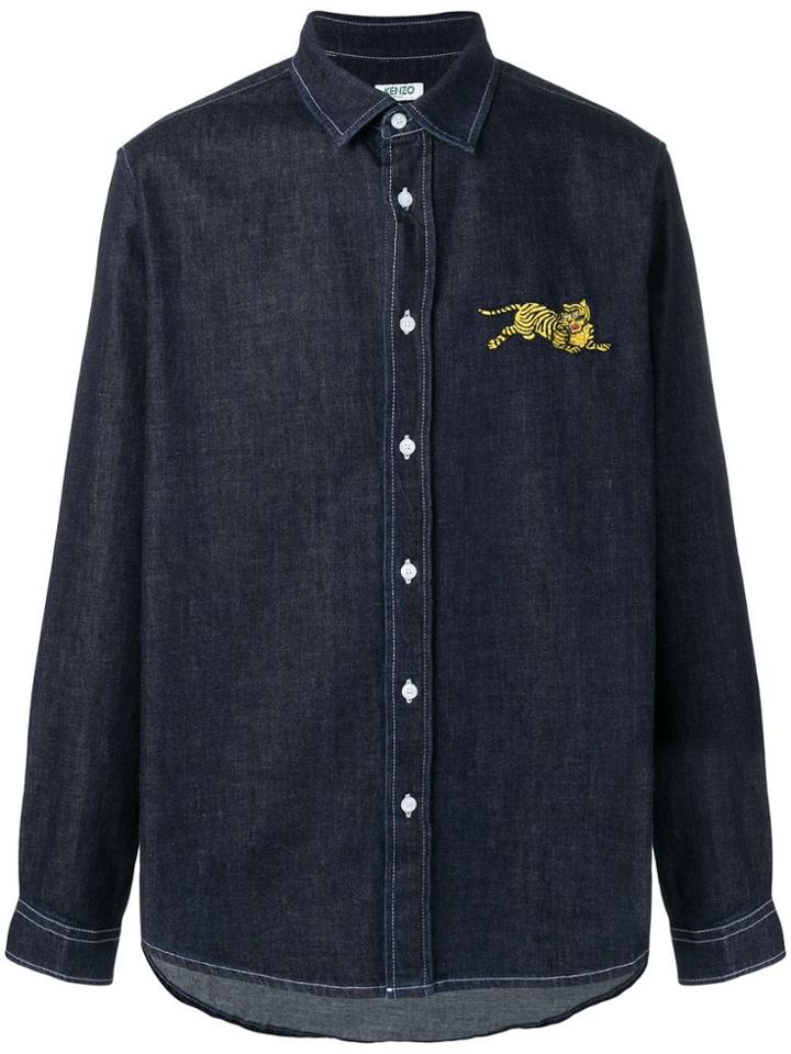 Kenzo Basic Denim Shirt - Blue