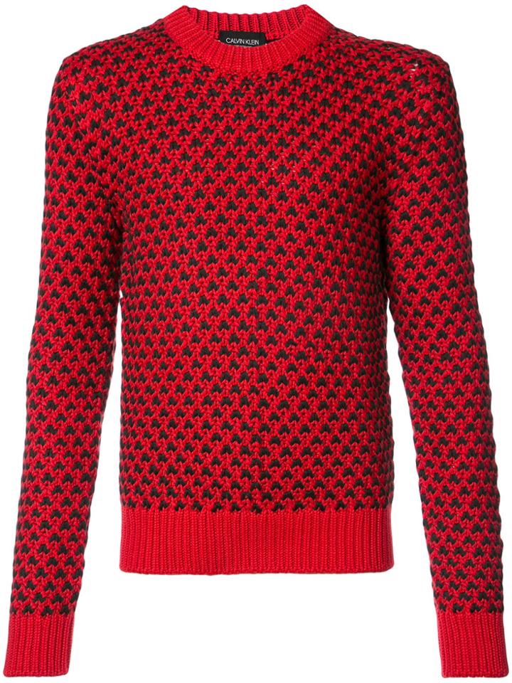 Calvin Klein 205w39nyc Chunky Knit Jumper - Red