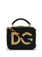 Dolce & Gabbana Logo Plaque Tote - Black