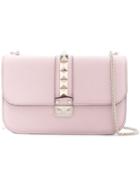 Valentino - Valentino Garavani Rockstud Chain Bag - Women - Leather - One Size, Pink/purple, Leather