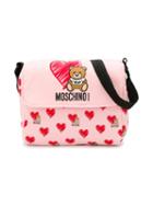 Moschino Kids Logo Print Changing Bag - Pink