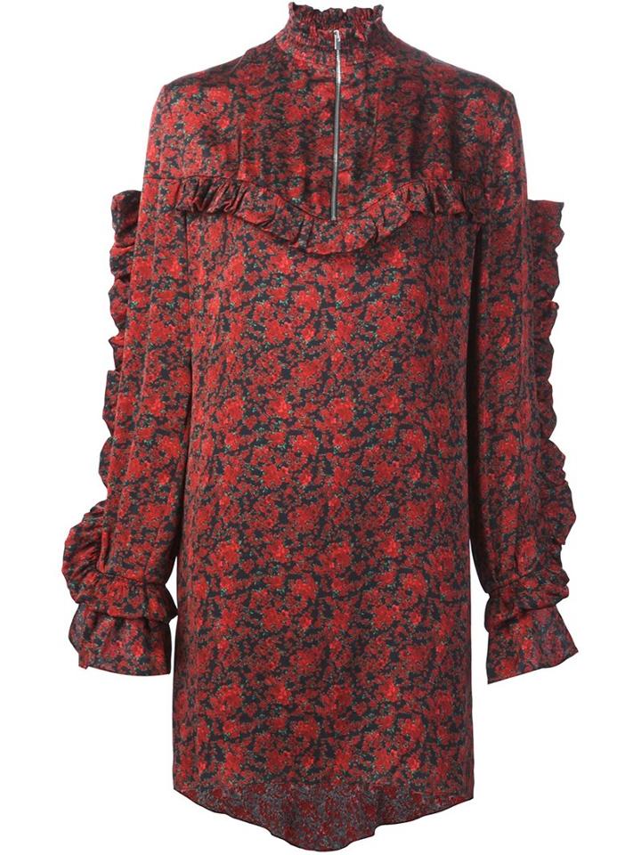 Magda Butrym Floral Ruffle Dress