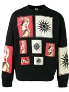 Fausto Puglisi Printed Sweatshirt, Men's, Size: 50, Black, Cotton