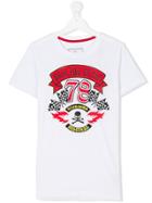 Philipp Plein Junior Racer Print T-shirt - White